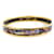 Bracciale rigido in smalto e metallo Hermès Nero Multicolore D'oro  - vista 1