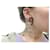 Hermès BOUCLES D'OREILLES HERMES VARIATION EN CORNE DE BUFFLE ET LAQUE EARRINGS  - vue 13