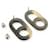 Hermès BOUCLES D'OREILLES HERMES VARIATION EN CORNE DE BUFFLE ET LAQUE EARRINGS  - vue 5