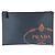 Borsa Clutch in Pelle Saffiano Prada Blu