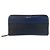 Prada Saffiano Leather Long Wallet Blue