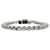 Louis Vuitton Bracciale a Catena Monogramma Eclipse Argento Metallico  - vista 2