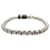 Louis Vuitton Bracciale a Catena Monogramma Eclipse Argento Metallico  - vista 4