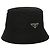 Prada Metal Logo Re-nylon Black Bucket Hat - view 3