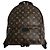 Louis Vuitton Zaino Palm Springs Mm Monogram Marrone - vista 2