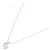 Autre Marque Platin-Diamant-Halskette Silber - Ansicht 2