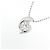 Autre Marque Platin-Diamant-Halskette Silber - Ansicht 3