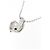 Autre Marque Platin-Diamant-Halskette Silber - Ansicht 4