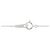 Autre Marque Platin-Diamant-Halskette Silber - Ansicht 5
