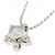 Autre Marque Collier en diamant Pt900/Pt850 Argenté - vue 4