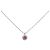 Autre Marque Collana in diamante e rubino K18WG Rosso