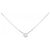 Autre Marque Platin-Diamant-Halskette Silber