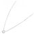Autre Marque Platin-Diamant-Halskette Silber - Ansicht 2