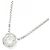 Autre Marque Platin-Diamant-Halskette Silber - Ansicht 3