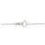 Autre Marque Platin-Diamant-Halskette Silber - Ansicht 5