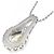 Autre Marque Platin-Diamant-Halskette Silber - Ansicht 4