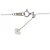 Autre Marque Platin-Diamant-Halskette Silber - Ansicht 5