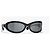 Schwarze ovale Sonnenbrille von Chanel - Ansicht 2