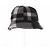 Autre Marque Cappello Bob a quadri MAISON KITSUNE nero in lana - vista 4