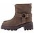Ba&Sh Botas marrones de cuero Castaño - vista 3