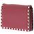 Valentino Garavani Mini pochette rossa in pelle Rosso - vista 5