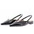 Hugo Boss Slingback de cuero charol negro