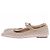 Aeyde Ballerine nude con borchie in pelle Beige - vista 3