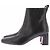 Hugo Boss Lederstiefel Schwarz Größe 40 - Ansicht 3