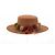 Autre Marque Cappello marrone in camoscio - vista 2