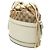Borsa a secchiello Gucci GG Canvas Horsebit 1955 Beige - vista 2
