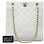 Chanel Coco Mark Matelassé Kettentasche Weiß - Ansicht 9