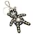 Saffiano Portachiavi Prada Bear con borchie Nero Multicolore  - vista 1