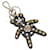 Saffiano Portachiavi Prada Bear con borchie Nero Multicolore  - vista 2