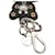 Saffiano Portachiavi Prada Bear con borchie Nero Multicolore  - vista 3