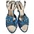 Décolleté Louis Vuitton Celeste in Tessuto Blu chiaro