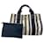 Borsa tote in tela Cannes PM di Hermès con pochette Nero Bianco