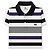 Polo Lacoste a righe in cotone Bianco Viola Nero Multicolore Porpora