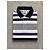 Polo Lacoste a righe in cotone Bianco Viola Nero Multicolore Porpora - vista 2