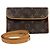 Borsa a vita Monogram Pochette Florentine Louis Vuitton Marrone Multicolore Monogramma