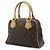 Borsa Louis Vuitton Monogram Manhattan PM Marrone - vista 3