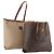 Céline CELINE Macadam Canvas Tote Bag aus PVC-Leder 2 Set Braun Beige Auth 164637