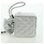 CHANEL Pochette a Spalla Matelassé in Pelle di Agnello Argento Oro CC Auth YKZ1332SAM D'oro - vista 3