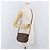 Céline Borsa a Spalla in Tela Macadam CELINE in Pelle PVC Marrone Oro Auth BA12117 D'oro - vista 24