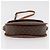 Céline Borsa a Spalla in Tela Macadam CELINE in Pelle PVC Marrone Oro Auth BA12117 D'oro - vista 5