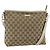 Borsa a Spalla GG Canvas Gucci Beige Oro 388924 Auth 176562 D'oro