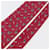 Hermès Cravatta in Seta Rossa HERMES Auth 174886 Rosso  - vista 4