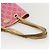 Céline Borsa tote in tela Macadam CELINE Paris in denim rosa e oro Auth 175602 D'oro - vista 7