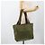 PRADA Tote Bag aus Nylon Khaki Silber authentisch 175345 - Ansicht 24