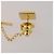 Fermaglio per cravatta Christian Dior Cuff in metallo 6 pezzi Tonalità oro Auth BA11845 - vista 12
