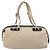 CHANEL Matelassé Boston Tasche aus Lammleder Elfenbein Silber CC Auth YKZ1338A Roh - view 2